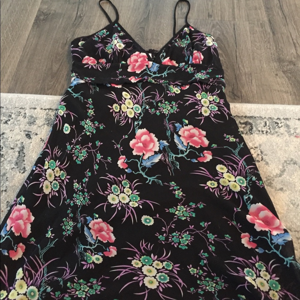 Black floral Dress